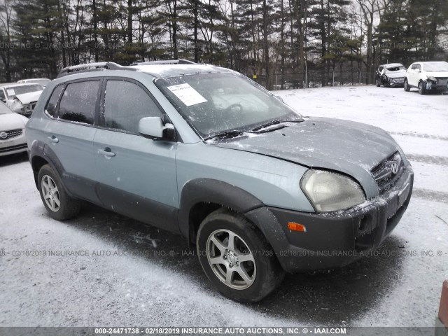 KM8JN72D25U134308 - 2005 HYUNDAI TUCSON GLS/LX TEAL photo 1