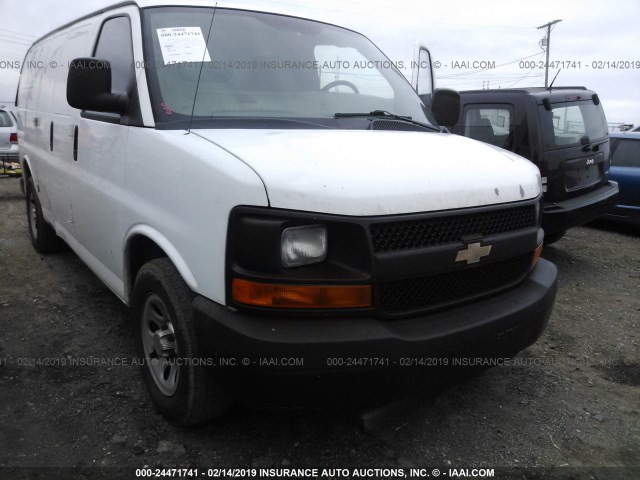 1GCSGAFX4C1115214 - 2012 CHEVROLET EXPRESS G1500  WHITE photo 1