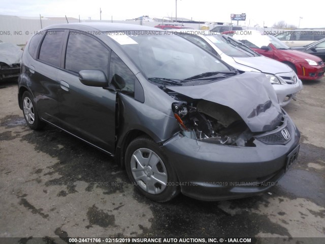 JHMGE8H36DC082901 - 2013 HONDA FIT GRAY photo 1