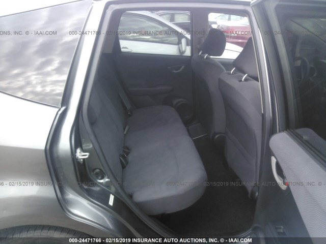 JHMGE8H36DC082901 - 2013 HONDA FIT GRAY photo 8