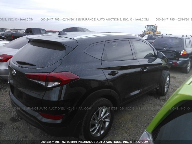 KM8J33A41JU754268 - 2018 HYUNDAI TUCSON LIMITED/SPORT AND ECO/SE BLACK photo 4