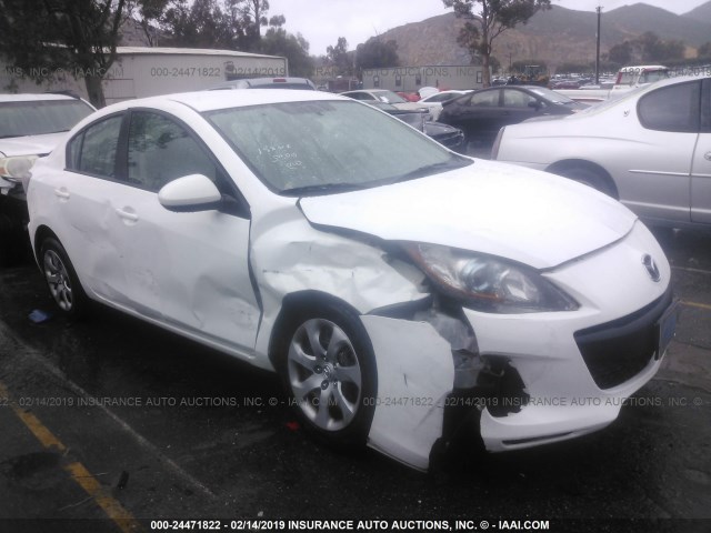 JM1BL1UP4D1734346 - 2013 MAZDA 3 I WHITE photo 1