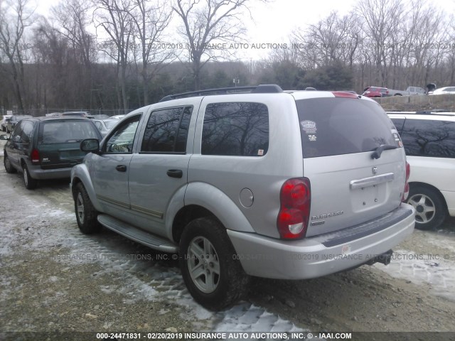 1D4HB58D35F598058 - 2005 DODGE DURANGO LIMITED SILVER photo 3