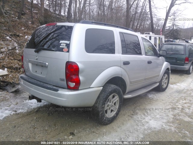 1D4HB58D35F598058 - 2005 DODGE DURANGO LIMITED SILVER photo 4