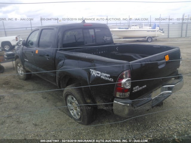 3TMLU4EN0FM165324 - 2015 TOYOTA TACOMA DOUBLE CAB/TRD PRO BLACK photo 3