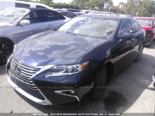 JTHBW1GG5G2110815 - 2016 LEXUS ES 300H Dark Blue photo 2