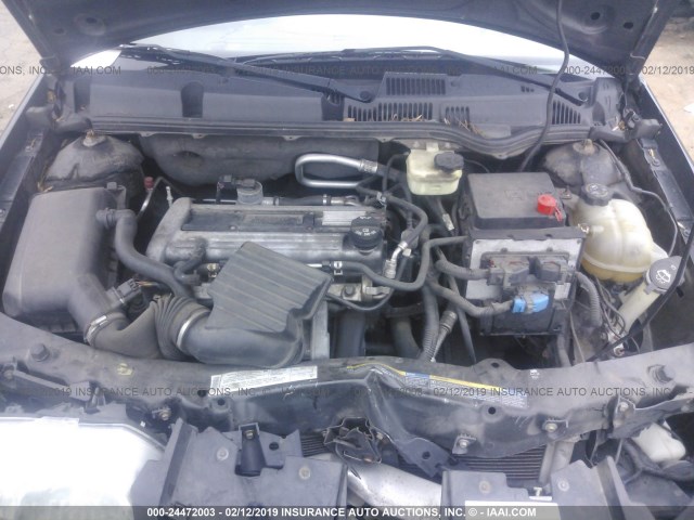 1G8AJ55F16Z206972 - 2006 SATURN ION LEVEL 2 BLACK photo 10