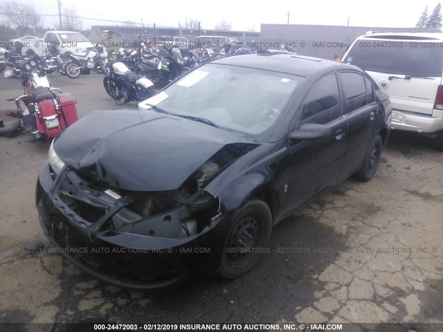 1G8AJ55F16Z206972 - 2006 SATURN ION LEVEL 2 BLACK photo 2