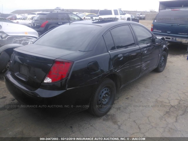 1G8AJ55F16Z206972 - 2006 SATURN ION LEVEL 2 BLACK photo 4