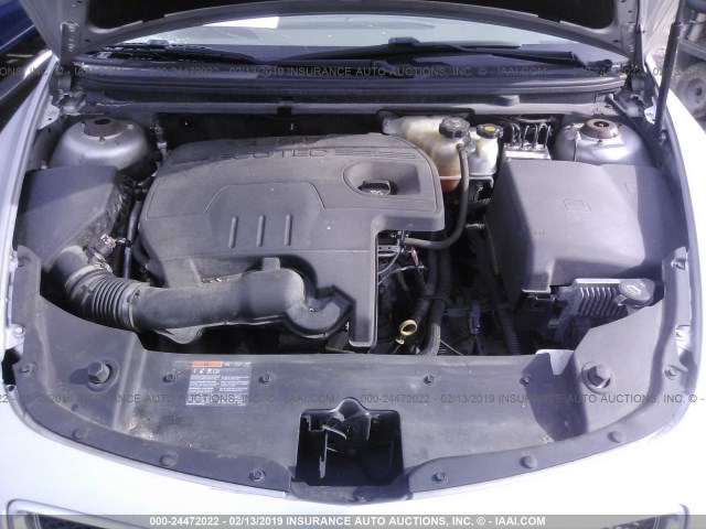 1G1ZC5E1XBF393155 - 2011 CHEVROLET MALIBU 1LT ვერცხლისფერი ფოტო 10