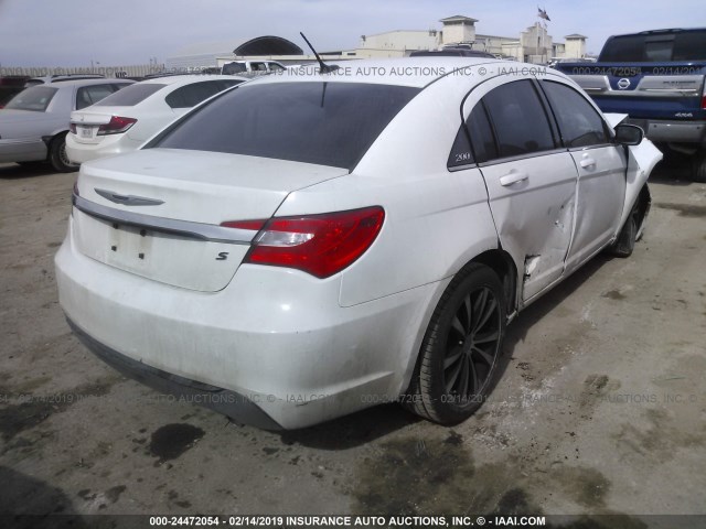 1C3CCBBG5DN754681 - 2013 CHRYSLER 200 TOURING WHITE photo 4