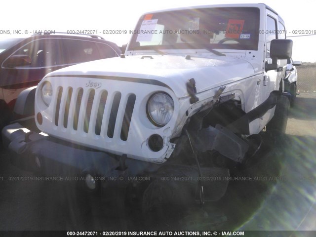 1C4AJWAG2CL212255 - 2012 JEEP WRANGLER SPORT WHITE photo 6