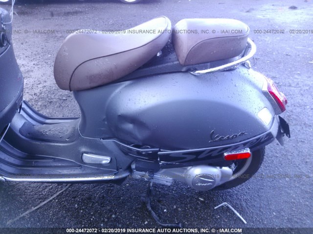 ZAPM459LXH5101642 - 2017 VESPA GTS 300 SUPER GRAY photo 8