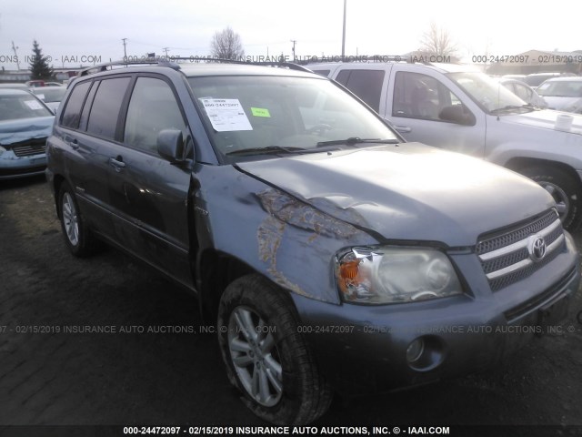 JTEEW21A160014579 - 2006 TOYOTA HIGHLANDER HYBRID GRAY photo 1