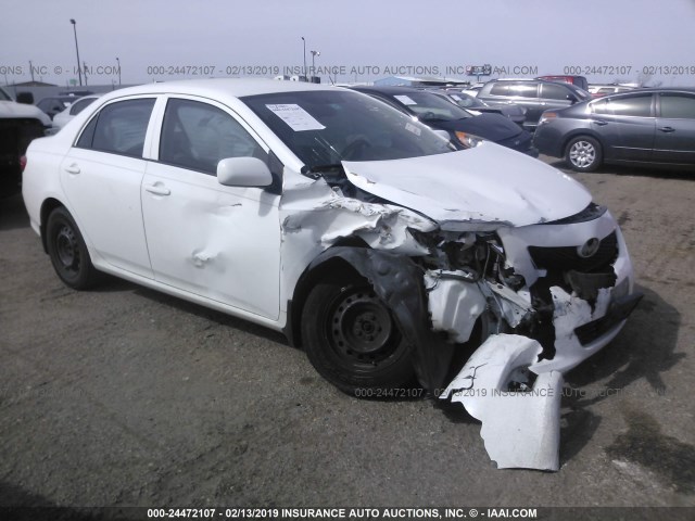 1NXBU40E79Z123294 - 2009 TOYOTA COROLLA S/LE/XLE WHITE photo 1