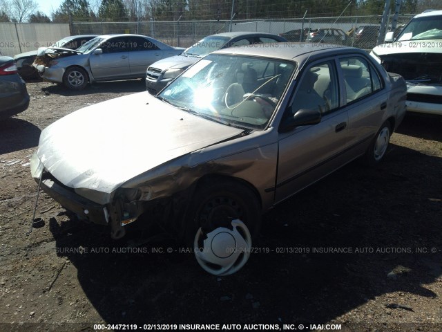 2T1BR12E0XC191450 - 1999 TOYOTA COROLLA VE/CE/LE Золотий фото 2