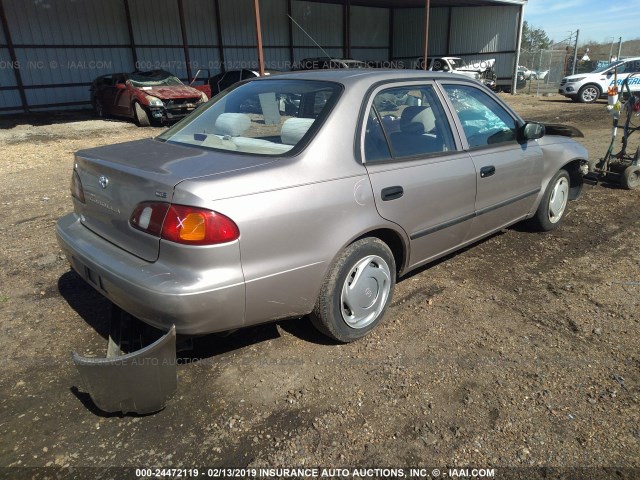 2T1BR12E0XC191450 - 1999 TOYOTA COROLLA VE/CE/LE Золотий фото 4