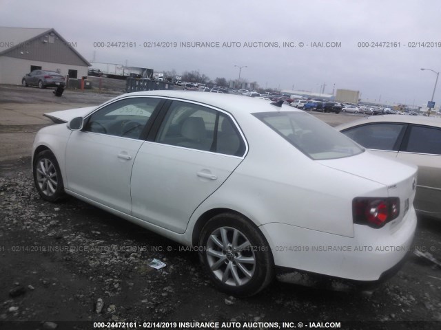 3VWRZ7AJ6AM030175 - 2010 VOLKSWAGEN JETTA SE/SEL WHITE photo 3