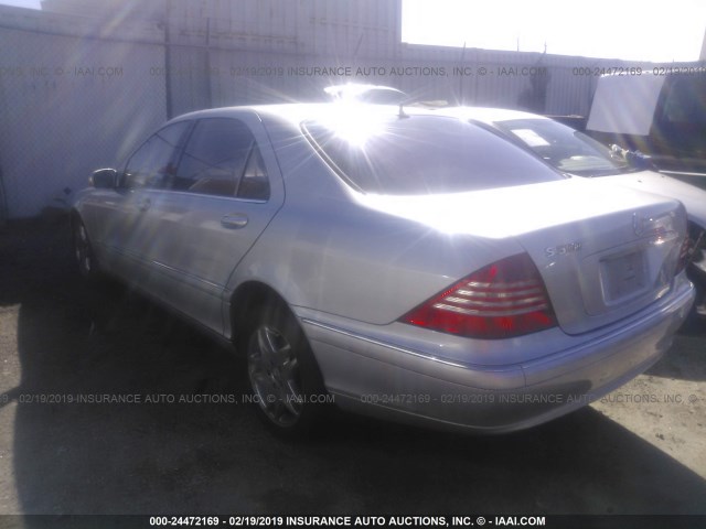 WDBNG75J03A354965 - 2003 MERCEDES-BENZ S 500 SILVER photo 3