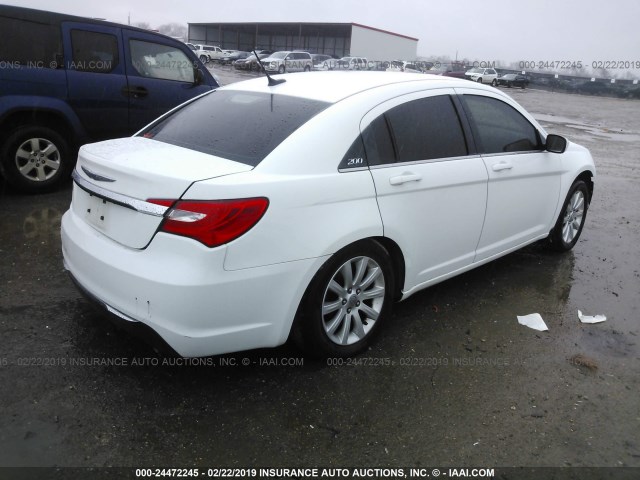 1C3CCBBG7EN106504 - 2014 CHRYSLER 200 TOURING WHITE photo 4