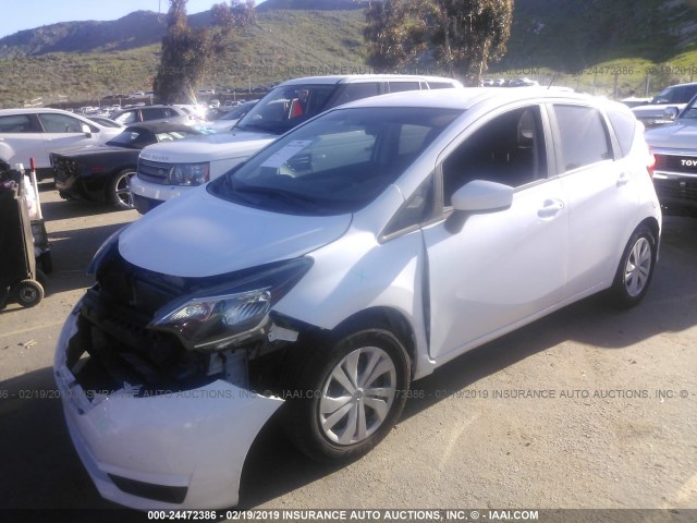 3N1CE2CP3HL366510 - 2017 NISSAN VERSA NOTE S/S PLUS/SV/SL/SR WHITE photo 2