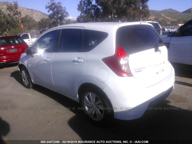 3N1CE2CP3HL366510 - 2017 NISSAN VERSA NOTE S/S PLUS/SV/SL/SR WHITE photo 3