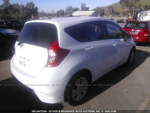 3N1CE2CP3HL366510 - 2017 NISSAN VERSA NOTE S/S PLUS/SV/SL/SR WHITE photo 4