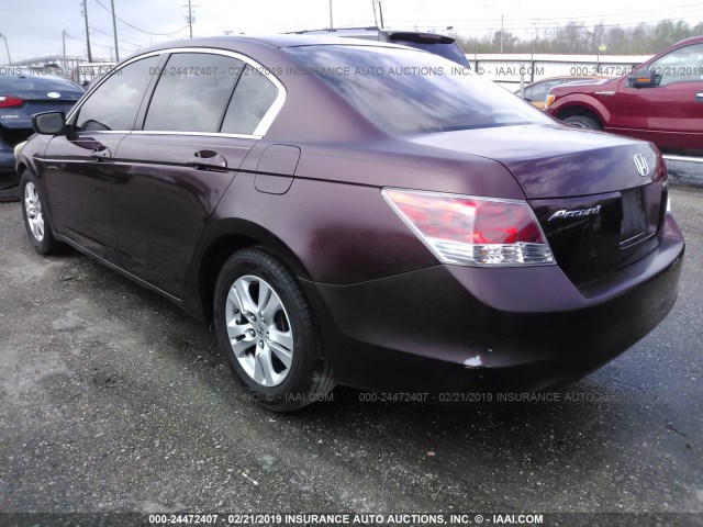 1HGCP26409A074736 - 2009 HONDA ACCORD LXP BURGUNDY photo 3