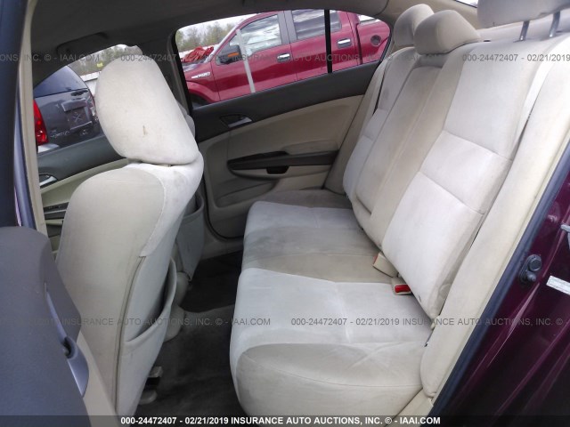 1HGCP26409A074736 - 2009 HONDA ACCORD LXP BURGUNDY photo 8