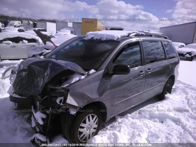 5TDZA23C05S229577 - 2005 TOYOTA SIENNA CE/LE GRAY photo 2