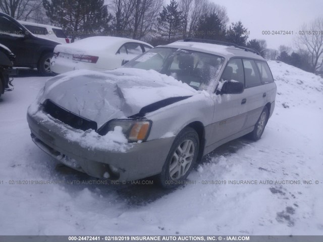 4S3BH675237654046 - 2003 SUBARU LEGACY OUTBACK AWP SILVER photo 2