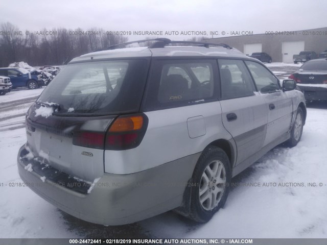 4S3BH675237654046 - 2003 SUBARU LEGACY OUTBACK AWP SILVER photo 4