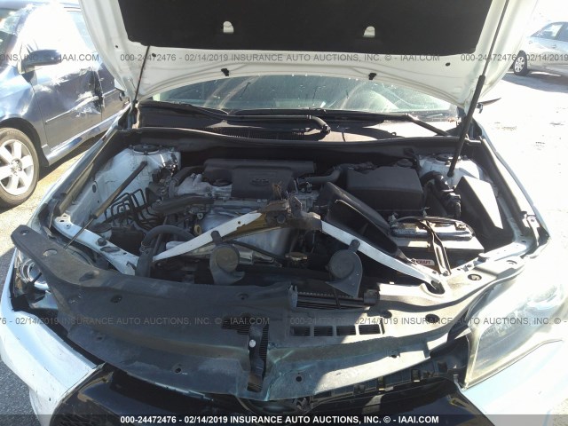 4T1BF1FK0FU098496 - 2015 TOYOTA CAMRY LE/XLE/SE/XSE WHITE photo 10
