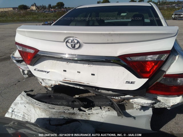 4T1BF1FK0FU098496 - 2015 TOYOTA CAMRY LE/XLE/SE/XSE WHITE photo 6