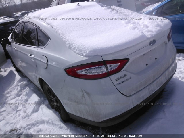 3FA6P0G7XGR172674 - 2016 FORD FUSION S WHITE photo 3