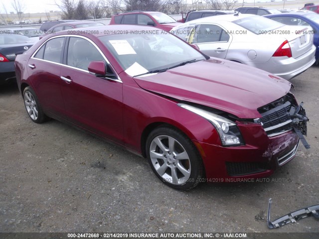 1G6AB5RX7D0165337 - 2013 CADILLAC ATS LUXURY RED photo 1