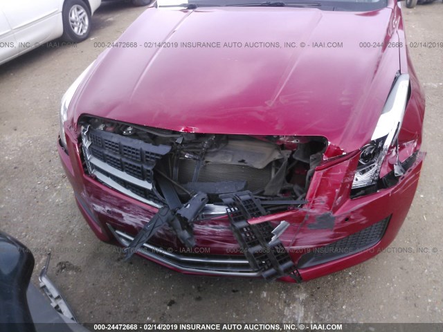 1G6AB5RX7D0165337 - 2013 CADILLAC ATS LUXURY RED photo 6