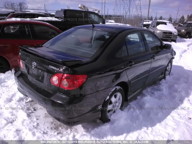 1NXBR30E47Z902449 - 2007 TOYOTA COROLLA CE/LE/S BLACK photo 4