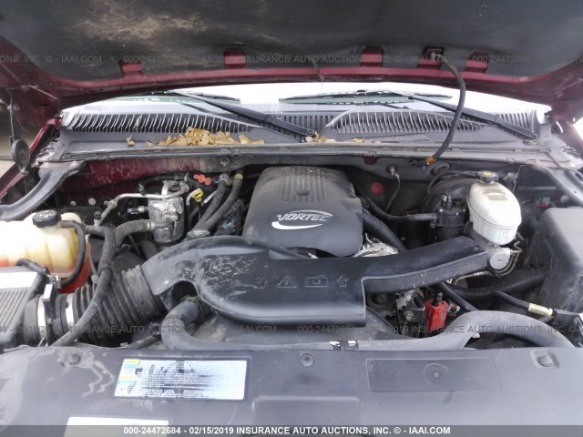 1GKEC13Z03R163586 - 2003 GMC YUKON MAROON photo 10