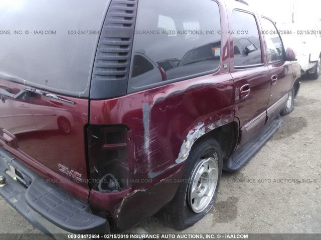 1GKEC13Z03R163586 - 2003 GMC YUKON MAROON photo 6