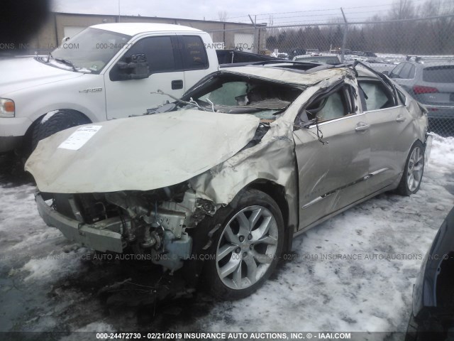 2G1165S3XF9113761 - 2015 CHEVROLET IMPALA LTZ TAN photo 2