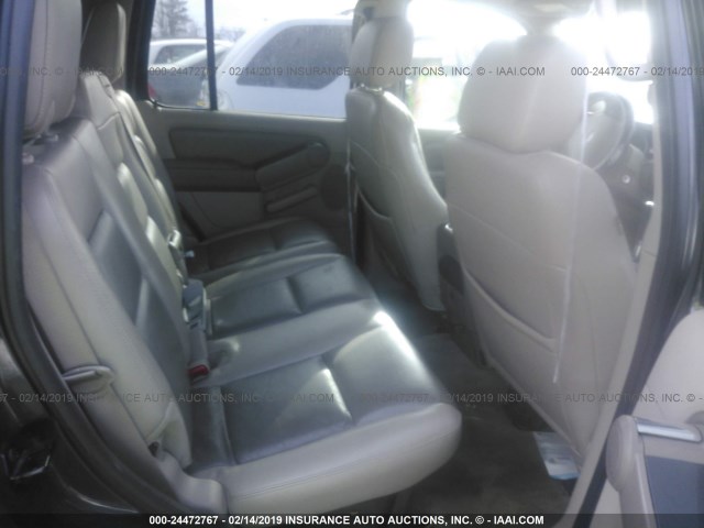 1FMEU63E27UA85149 - 2007 FORD EXPLORER XLT GRAY photo 8