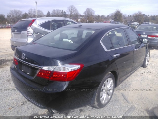 1HGCR2F86EA012314 - 2014 HONDA ACCORD EXL BLACK photo 4