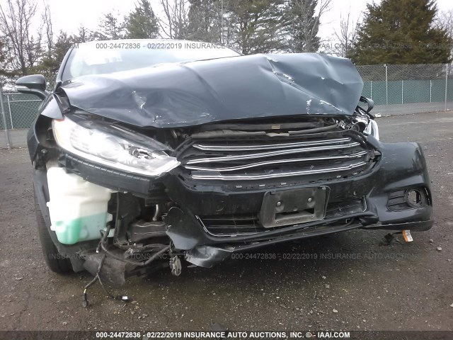 3FA6P0LU7ER174097 - 2014 FORD FUSION SE HYBRID BLACK photo 6