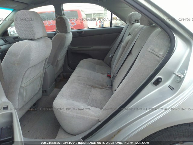 4T1BE32K04U369266 - 2004 TOYOTA CAMRY LE/XLE/SE SILVER photo 8