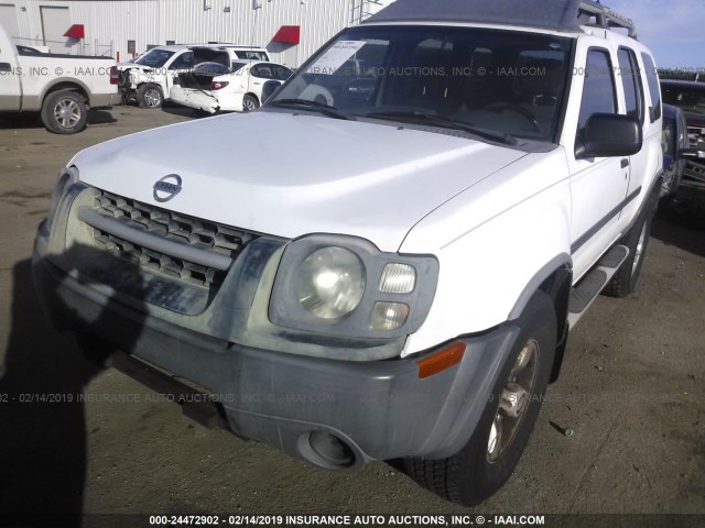 5N1ED28T94C617580 - 2004 NISSAN XTERRA XE/SE WHITE photo 2