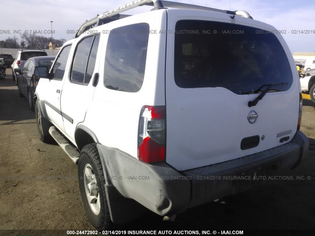 5N1ED28T94C617580 - 2004 NISSAN XTERRA XE/SE WHITE photo 3