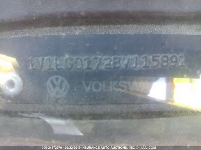 1V1LG0172BV115891 - 1981 VOLKSWAGEN RABBIT TRUCK WHITE photo 9