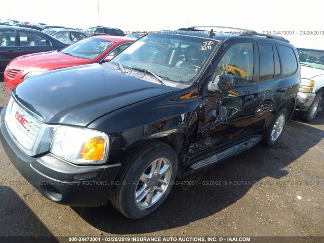 1GKET63M282110700 - 2008 GMC ENVOY DENALI BLACK photo 2