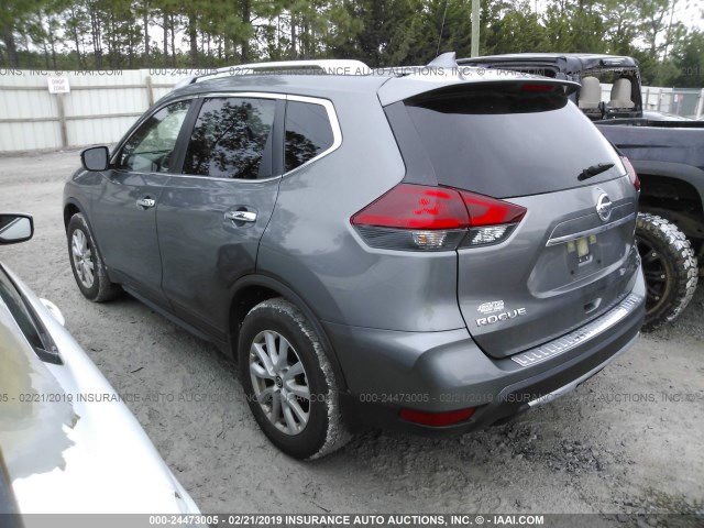 JN8AT2MT8JW456701 - 2018 NISSAN ROGUE S/SL/SV GRAY photo 3